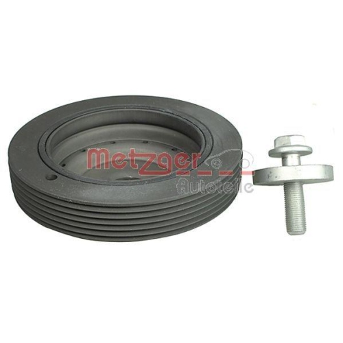 Riemenscheibe, Kurbelwelle METZGER 6400009 KIT + f&uuml;r NISSAN RENAULT