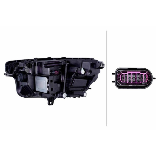 HELLA Hauptscheinwerfer 1EX 016 219-521 für AUDI VW, rechts