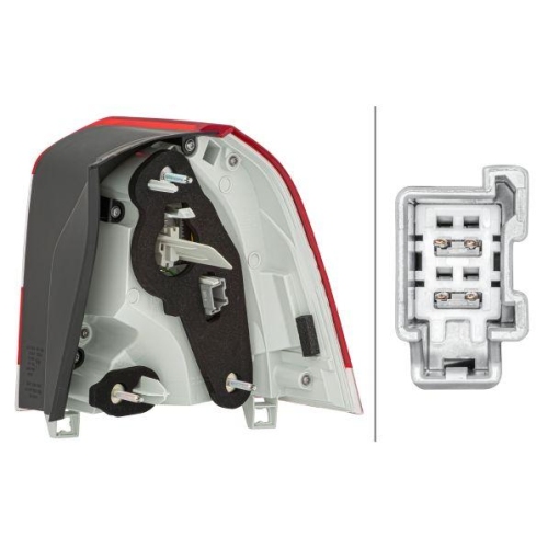 HELLA Heckleuchte 2VA 011 527-031 für VOLVO, links