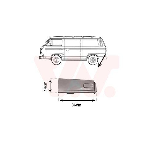 Seitenwand VAN WEZEL 5870134 für, hinten rechts