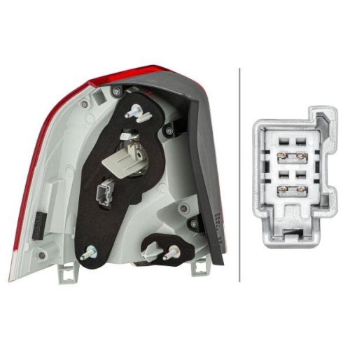 HELLA Heckleuchte 2VA 011 527-041 für VOLVO, rechts