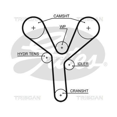 Zahnriemen TRISCAN 8645 5660xs für