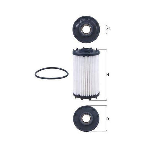 &Ouml;lfilter KNECHT OX 1184D f&uuml;r AUDI PORSCHE VW BENTLEY CUPRA