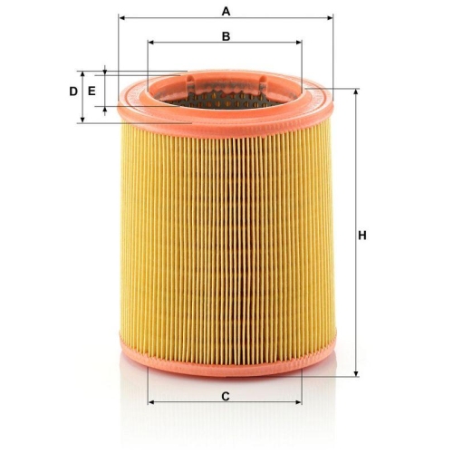 Luftfilter MANN-FILTER C 1472 f&uuml;r CITRO&Euml;N PEUGEOT