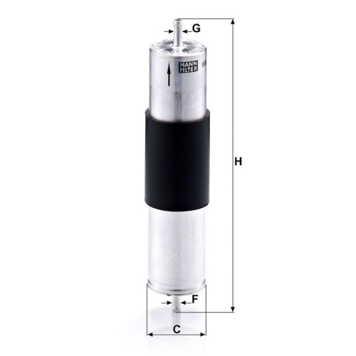 Kraftstofffilter MANN-FILTER WK 521/3 f&uuml;r BMW