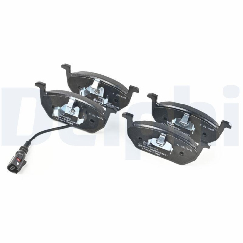 DELPHI LP3146 Bremsbelagsatz, Scheibenbremse f&uuml;r AUDI SEAT SKODA VW, Vorderachse