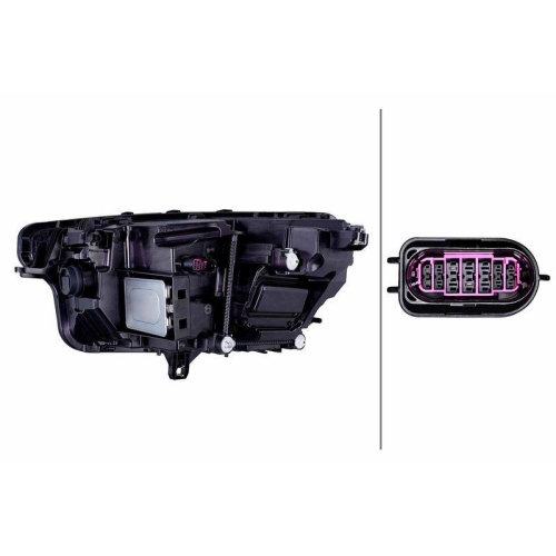 HELLA Hauptscheinwerfer 1LX 016 219-541 für AUDI VW, rechts