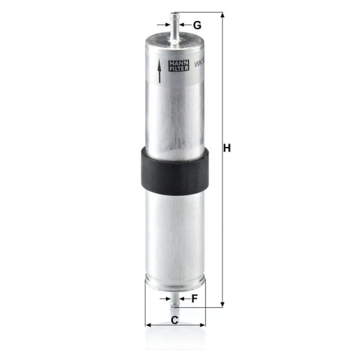 Kraftstofffilter MANN-FILTER WK 521/4 f&uuml;r BMW