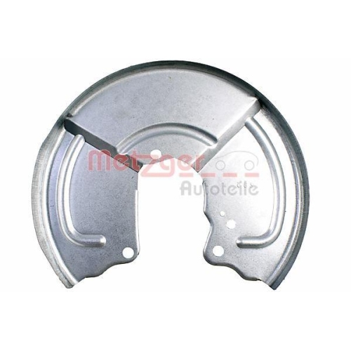 Spritzblech, Bremsscheibe METZGER 6115421 f&uuml;r ALFA ROMEO FIAT, Hinterachse links