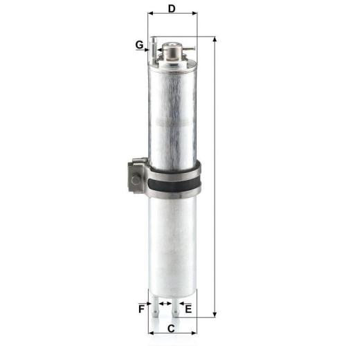Kraftstofffilter MANN-FILTER WK 532/2 f&uuml;r BMW