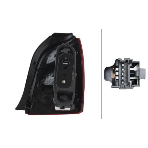 HELLA Heckleuchte 2VA 965 454-111 für RENAULT, links
