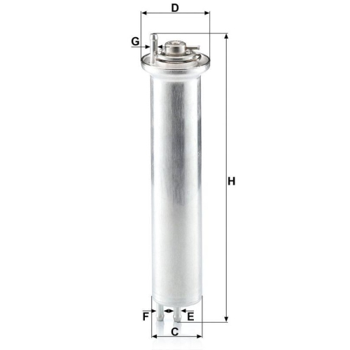 Kraftstofffilter MANN-FILTER WK 532 f&uuml;r BMW