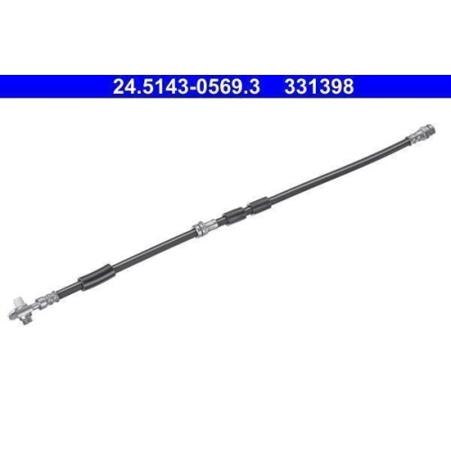 Bremsschlauch ATE 24.5143-0569.3 f&uuml;r SEAT SKODA VAG, Vorderachse