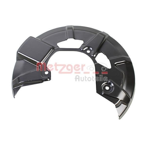 Spritzblech, Bremsscheibe METZGER 6115429 f&uuml;r AUDI VW, Vorderachse links
