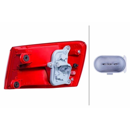 HELLA Heckleuchte 2SD 354 890-011 für AUDI, links