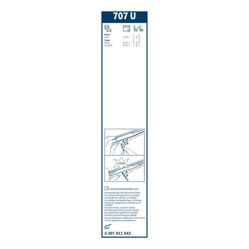Wischblatt BOSCH 3 397 011 543 Twin für, vorne
