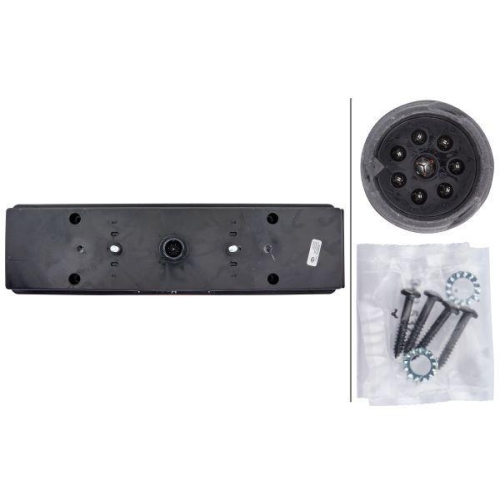 HELLA Heckleuchte 2VD 008 204-091 für DAF MERCEDES-BENZ SCANIA ROSENBAUER, links