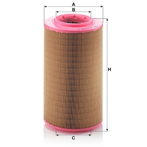 Luftfilter MANN-FILTER C 17 278 f&uuml;r CITRO&Euml;N FIAT PEUGEOT