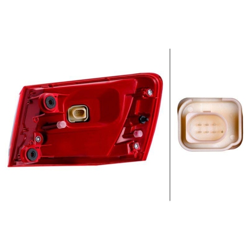 HELLA Heckleuchte 2SD 354 890-051 für AUDI, links