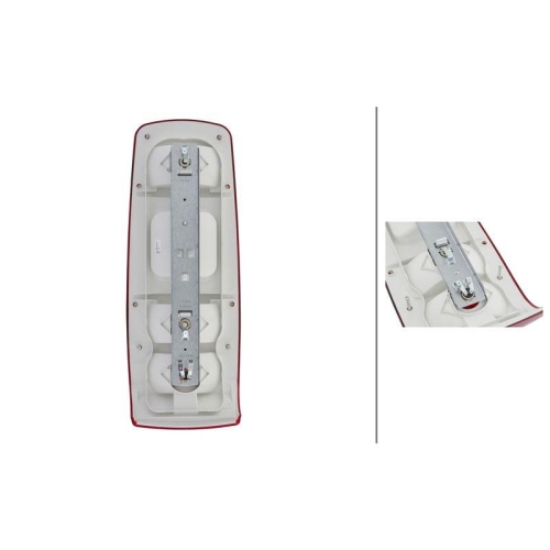 HELLA Heckleuchte 2VP 007 502-121 f&uuml;r CLAAS FENDT HOBBYCAR HYMER KNAUS, rechts