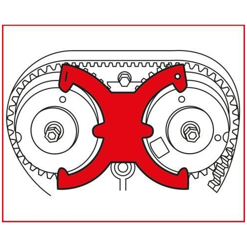 Einstellwerkzeugsatz, Steuerzeiten KS TOOLS 400.4125 für