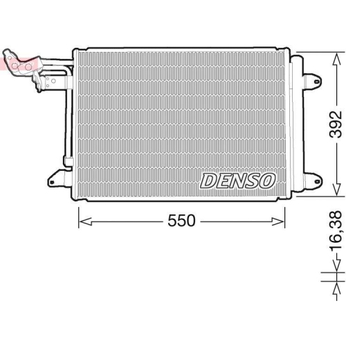 DENSO DCN32032 Kondensator, Klimaanlage f&uuml;r VW VAG