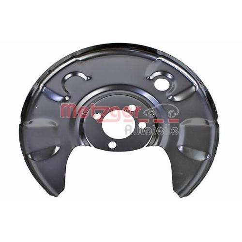 Spritzblech, Bremsscheibe METZGER 6115435 f&uuml;r VW, Hinterachse links