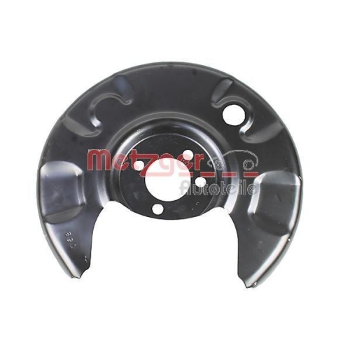 Spritzblech, Bremsscheibe METZGER 6115436 f&uuml;r VW, Hinterachse rechts