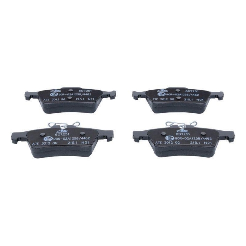 Bremsbelagsatz, Scheibenbremse ATE 13.0460-7251.2 f&uuml;r RENAULT, Hinterachse