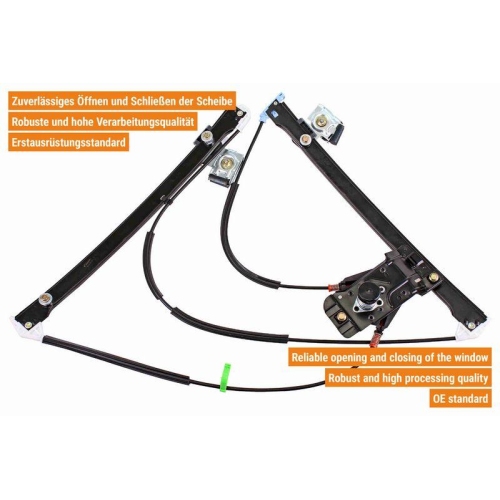 Fensterheber VAICO V10-6126 Original VAICO Qualität für SEAT SKODA VW VAG
