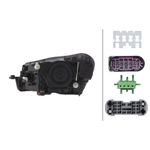 HELLA Hauptscheinwerfer 1ZS 011 939-461 f&uuml;r SKODA, rechts