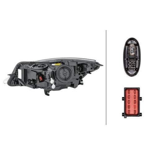 HELLA Hauptscheinwerfer 1ZT 011 166-721 für OPEL, rechts