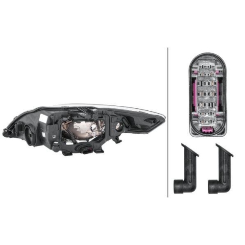 HELLA Hauptscheinwerfer 1EF 010 541-021 für FORD, rechts