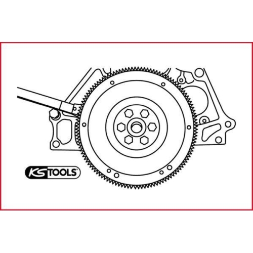 Halteschlüssel, Schwungrad KS TOOLS 150.2438 für