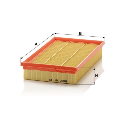 Luftfilter MANN-FILTER C 30 115 f&uuml;r JAGUAR