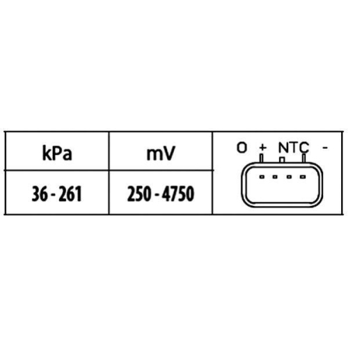 HELLA Sensor, Saugrohrdruck 6PP 009 400-381 für FORD JAGUAR
