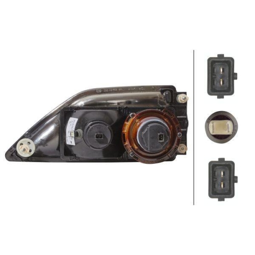 HELLA Hauptscheinwerfer 1DL 007 859-061 für MERCEDES-BENZ EVOBUS, rechts