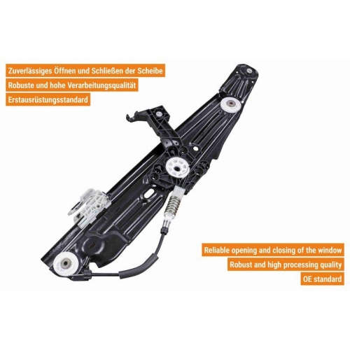 VAICO Fensterheber links und rechts elektrisch ohne Motor hinten V20-2754 + V20-2755 f&uuml;r BMW