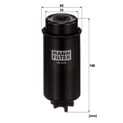 Kraftstofffilter MANN-FILTER WK 8123 f&uuml;r CASE IH SPERRY NEW HOLLAND