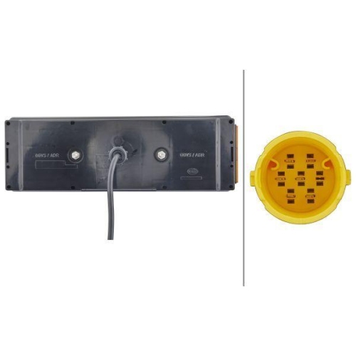 HELLA Heckleuchte 2VP 340 450-511 für DAF SCANIA KÖGEL CARNEHL, links