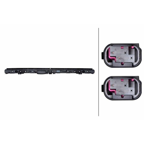 HELLA Zier-/Schutzleiste, Kühlergitter 2XI 354 898-051 für MERCEDES-BENZ, vorne