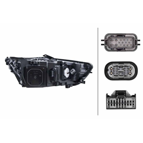 HELLA Hauptscheinwerfer 1EX 011 151-451 f&uuml;r AUDI VW, links