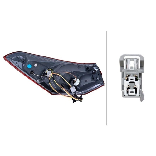 HELLA 2SD 354 860-281 Heckleuchte f&uuml;r FORD, rechts