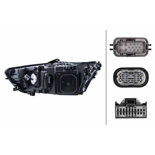 HELLA Hauptscheinwerfer 1EX 011 151-461 für AUDI VW, rechts