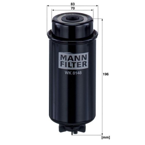 Kraftstofffilter MANN-FILTER WK 8148 f&uuml;r CATERPILLAR