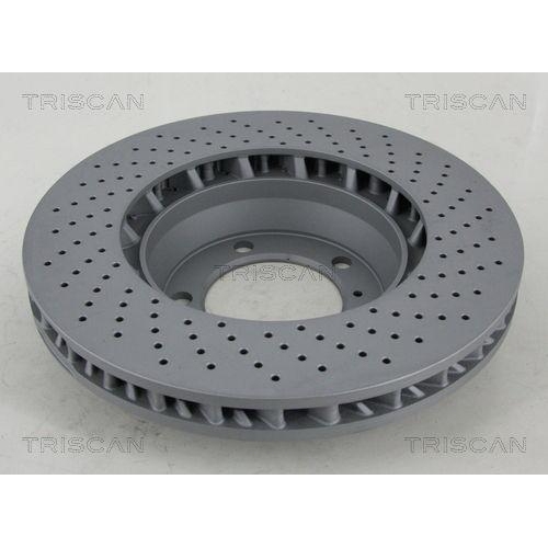 TRISCAN 8120 101075c 2 St&uuml;ck Bremsscheiben COATED f&uuml;r PORSCHE, Vorderachse links