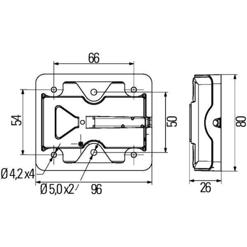 HELLA Heckleuchte 2VA 980 720-017 für VOLVO WEIDEMANN, links, rechts
