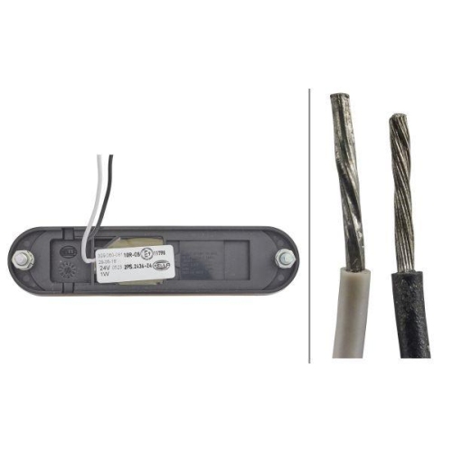 HELLA Seitenmarkierungsleuchte 2PS 329 060-081 f&uuml;r, links, rechts