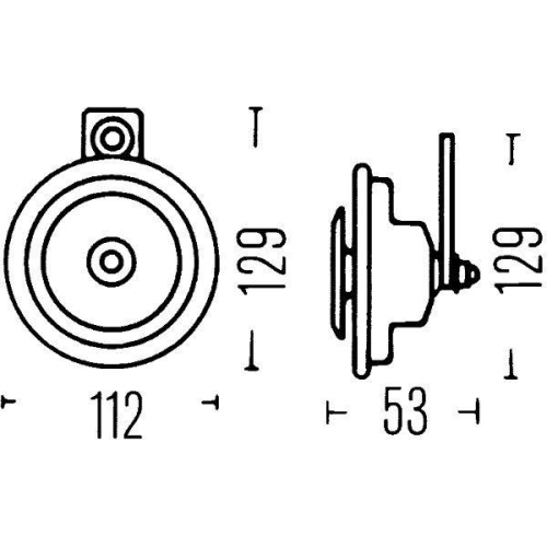 HELLA Horn 3BA 002 768-767 für HAKO