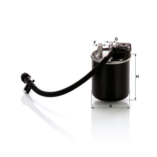 Kraftstofffilter MANN-FILTER WK 820/19 f&uuml;r MERCEDES-BENZ